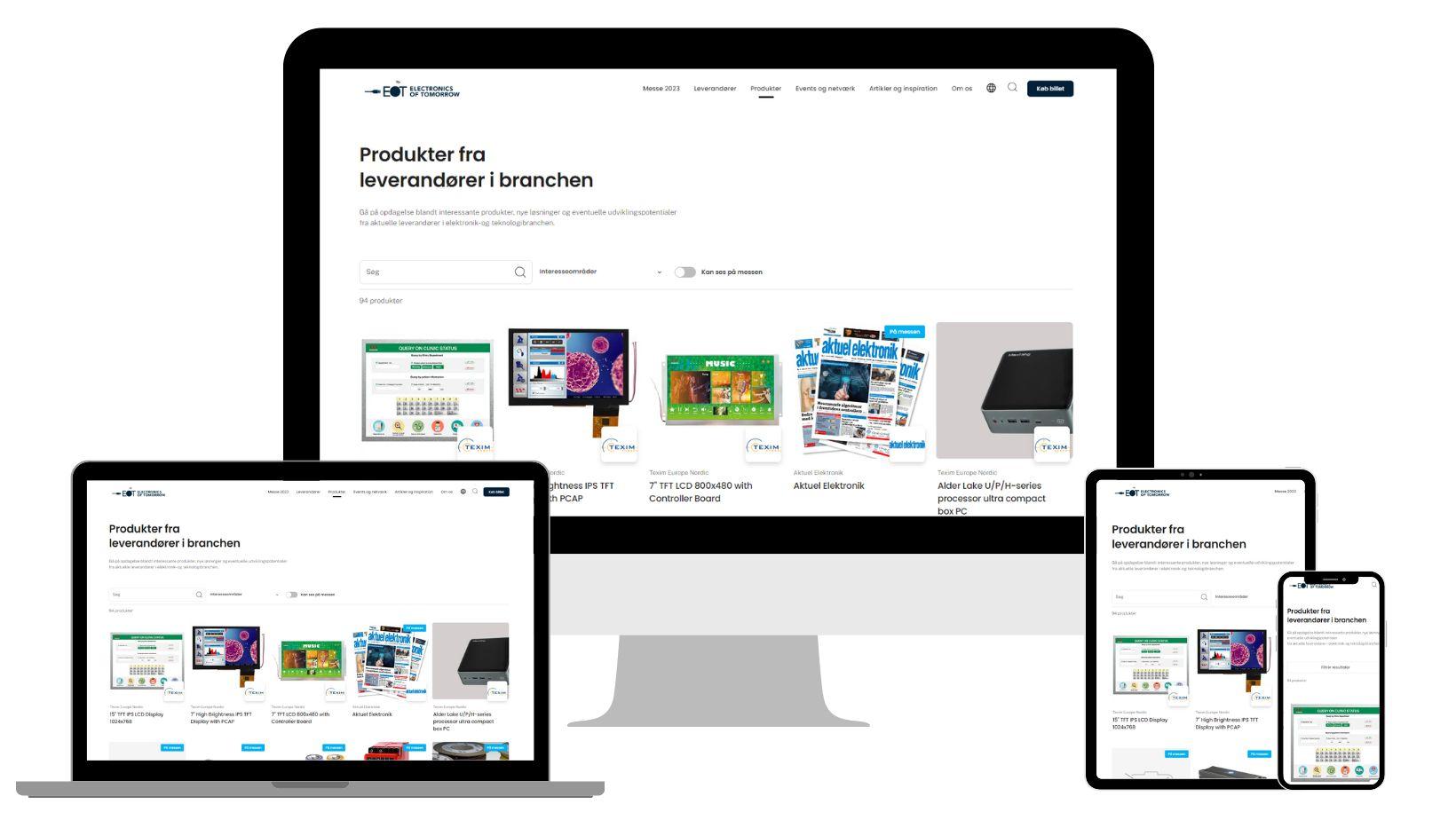 Digital visning af produktnyheder
